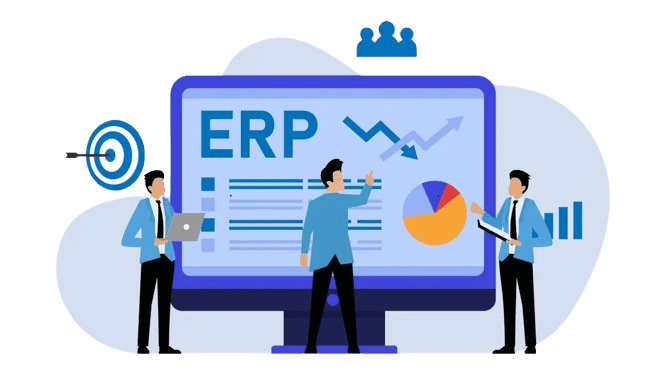 ERP Solutions dashboard — integrated business management for Indian businesses